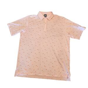 Footjoy School of Fish Polo SZ 2XL Golf Embroidery